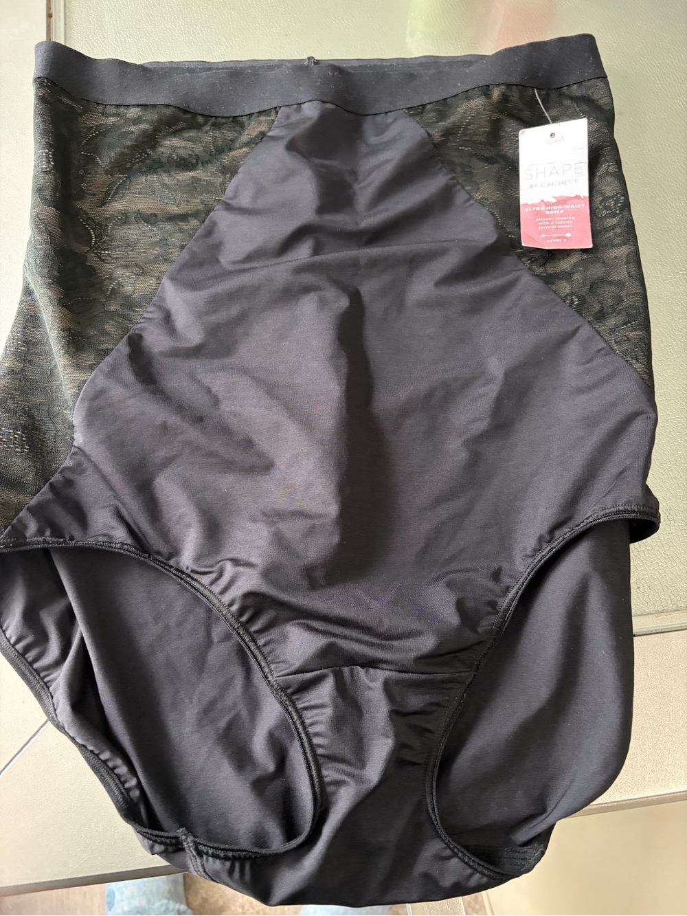 Black Shapewear One-Piece for Kids - Brand Not Visible